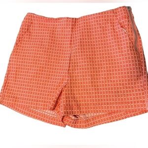 BeBop mid rise shorts. Juniors Size 13. Plaid peach/orange